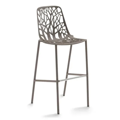 FOREST bar stool large Pearly gold